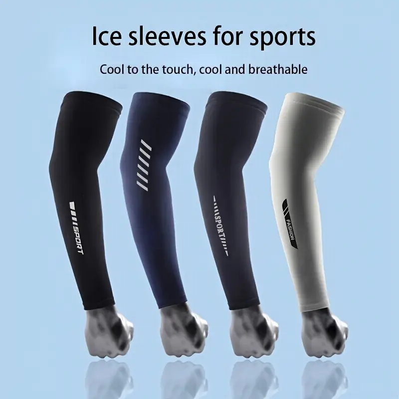 Cycling Arm Warmers - Manchon en soie glacée Protection UV