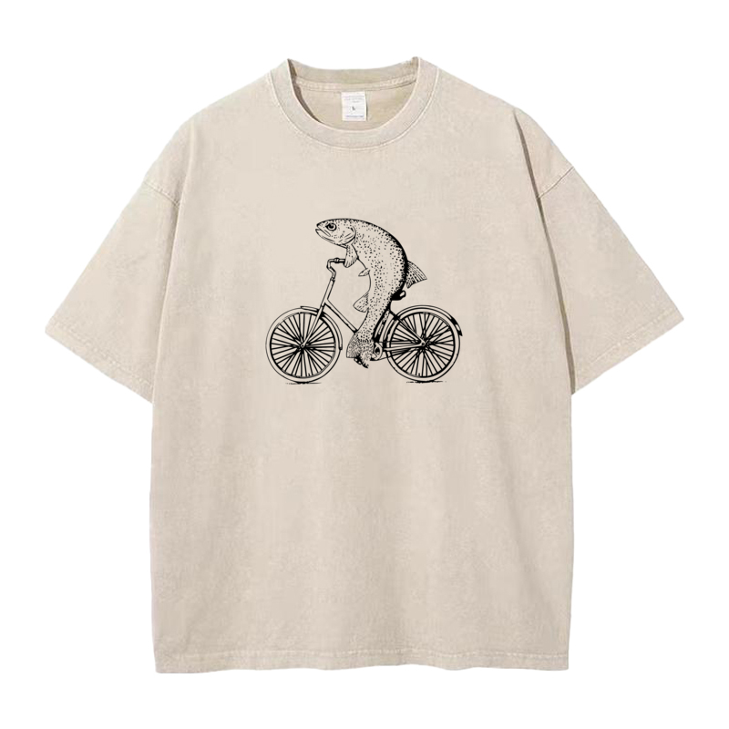 Y-& Tees-T-shirt à col rond en - Vintage Cycling Gear avis et prix