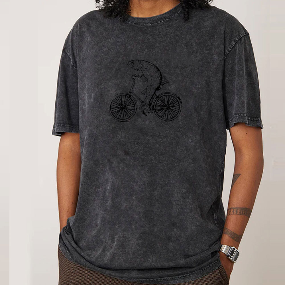 Y-& Tees-T-shirt à col rond en - Vintage Cycling Gear avis et prix