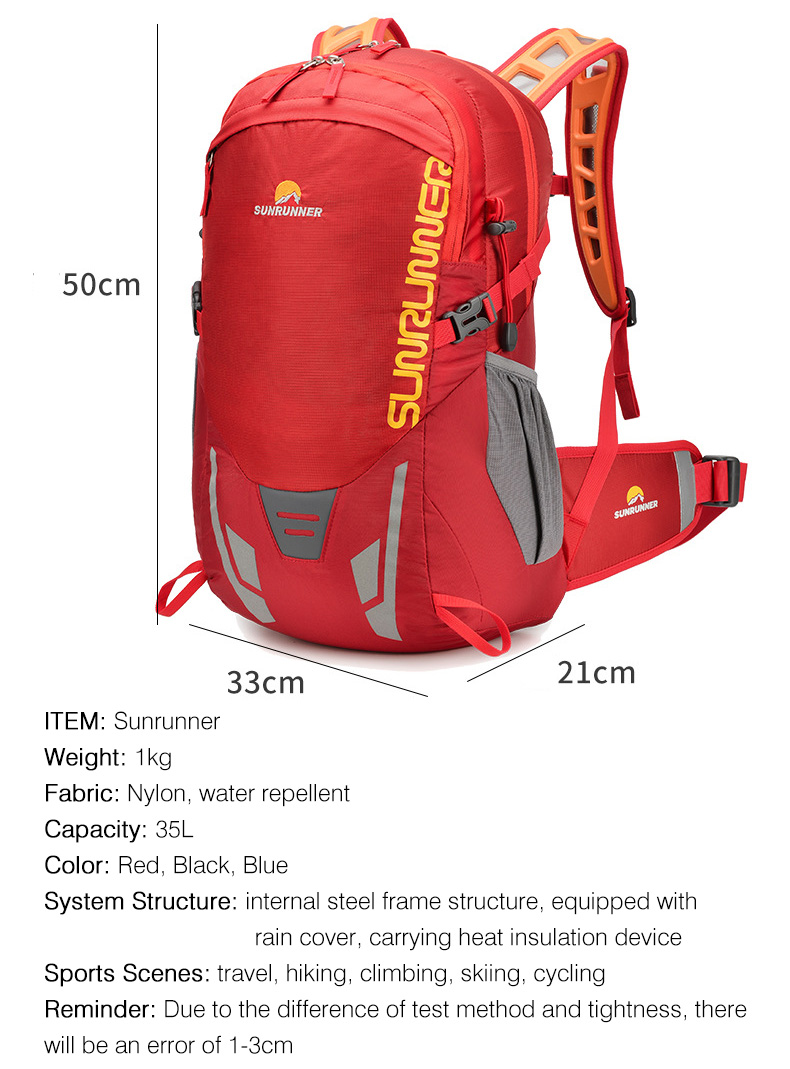 Sac à dos de randonnée 35L, gr - Cycling Gear Travel Bag avis et prix