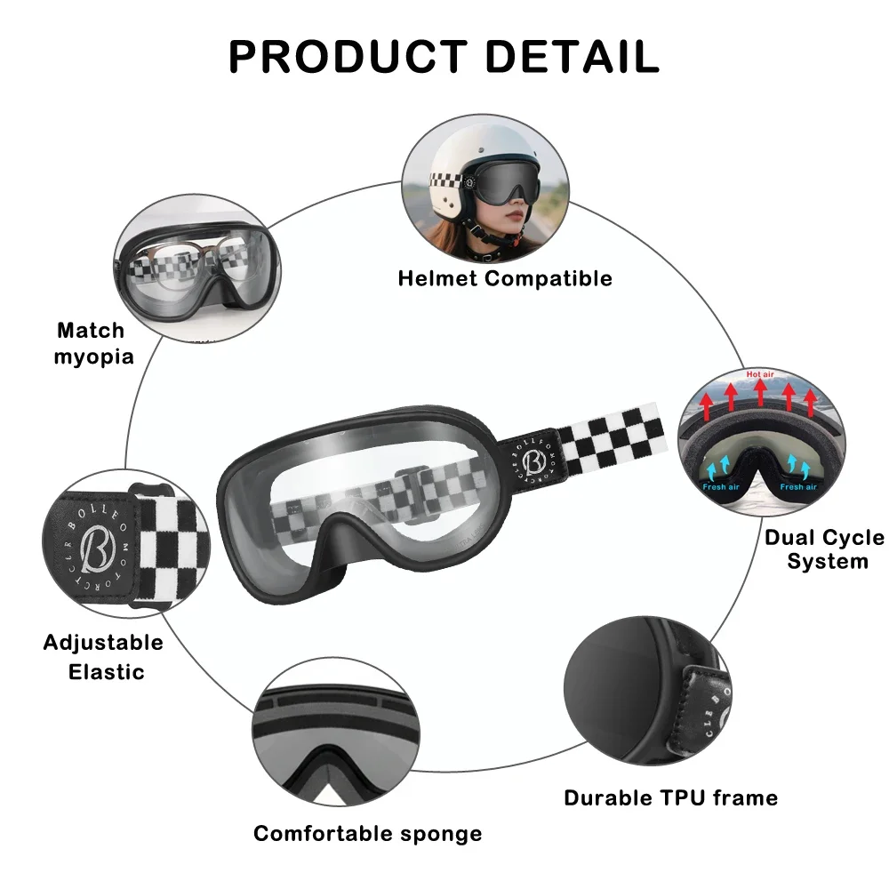 Lunettes de moto vintage photo - Vintage Cycling Gear avis et prix