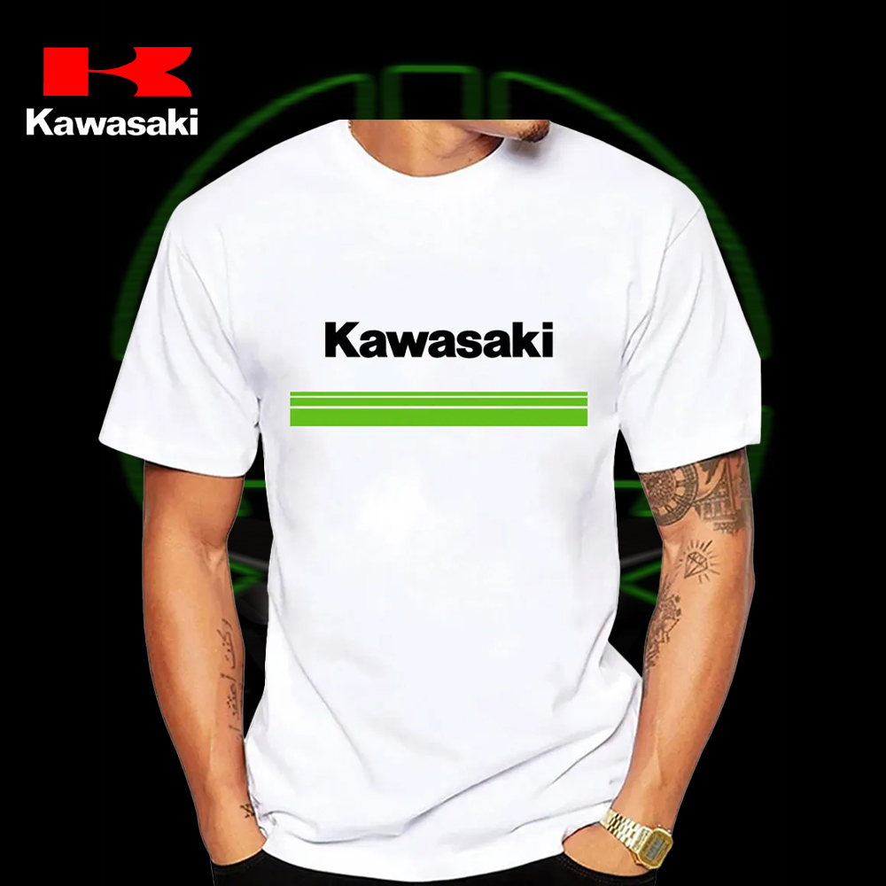 T-shirt moto Kawasaki très pop - Cycling Jersey avis et prix