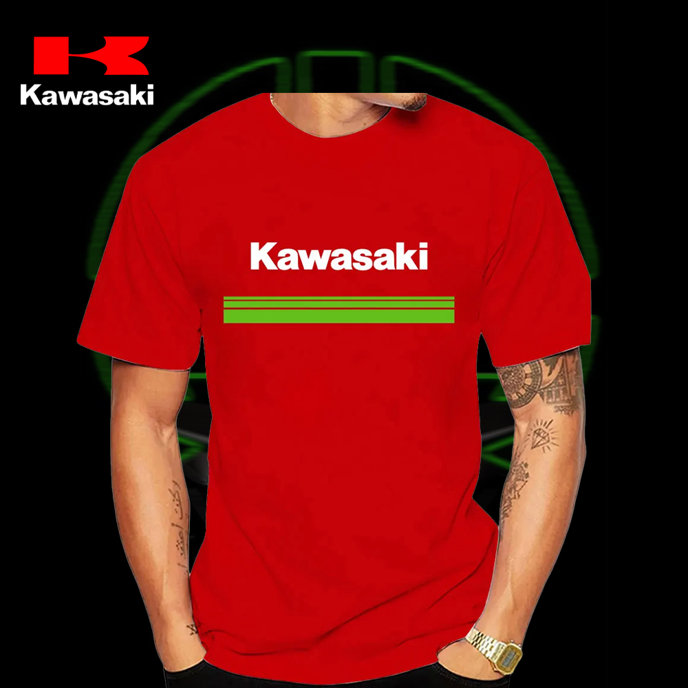 T-shirt moto Kawasaki très pop - Cycling Jersey avis et prix